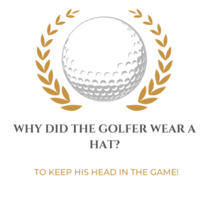 Why did the golfer wear a hat?