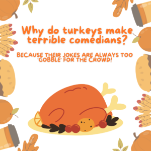 Why do turkeys make terrible comedians?