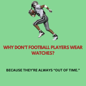 Why don’t football players wear watches?