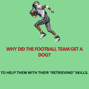 Why did the football team get a dog?