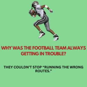 Why was the football team always getting in trouble?