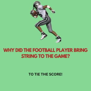 Why did the football player bring string to the game?